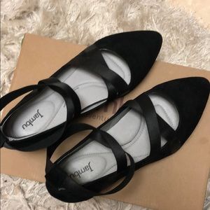 Jambu black suede Sz 8.5 like new